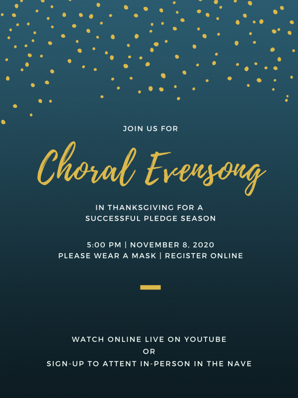 Choral Evensong on November 8th